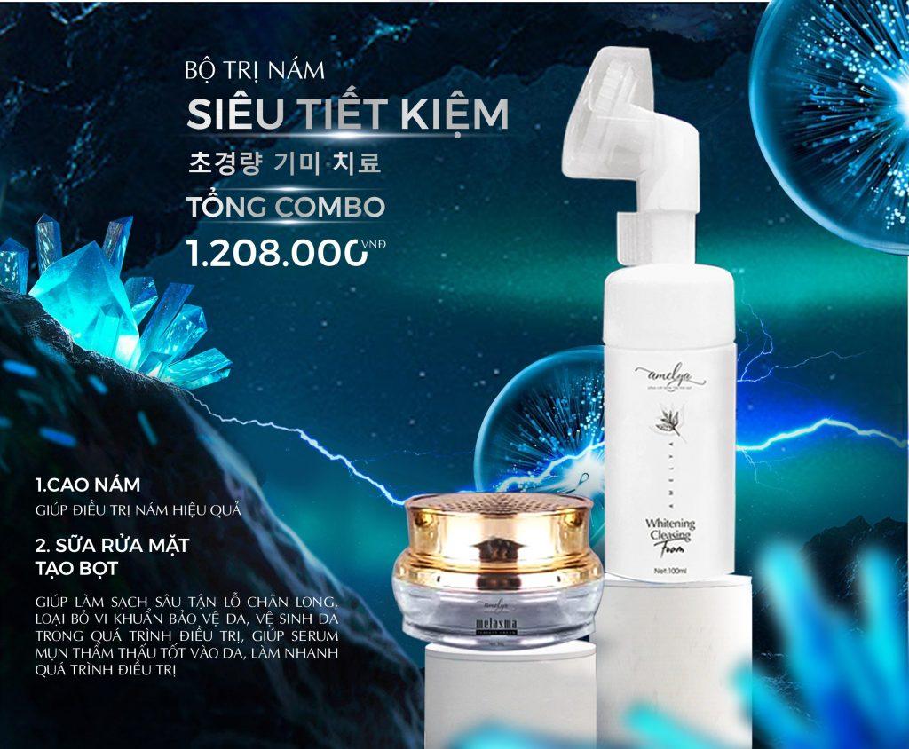 Combo trị nám siêu tiết kiệm thương hiệu Amelya