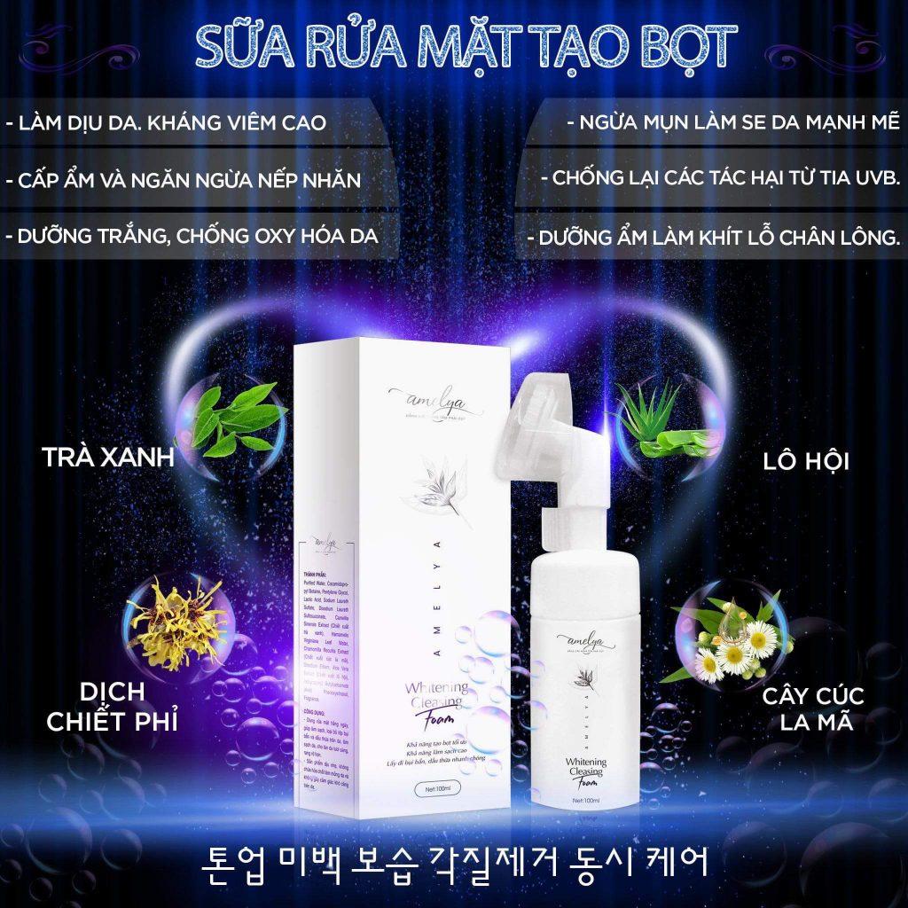 Sữa rửa mặt tạo bọt Amelya