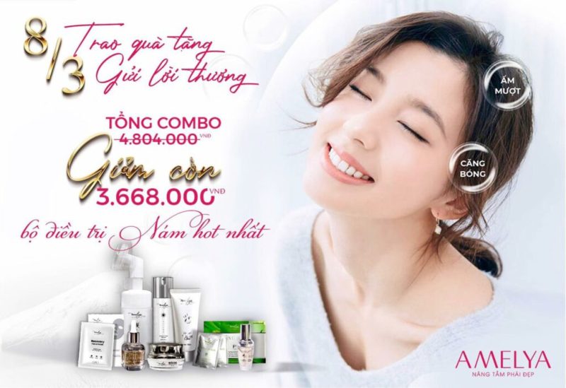 Bộ điều trị nám thương hiệu Amelya